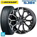 225/60R18 100Q ダンロップ ウィンターマックス SJ8+ ウェッズ クレンツェ ジルドーン384エボ SBCポリッシュ 18-7.5J 国産車用 スタッドレスタイヤホイール4本セット