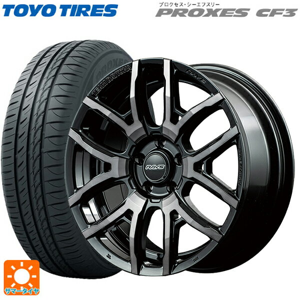 【6/22 20時〜 全品P5倍＆クーポン】215/45R18 93W トーヨー プロクセス CF3 レイズ チームデイトナ F6ドライブ BFJ 18-7.5J 国産車用 サマータイヤホイール4本セット