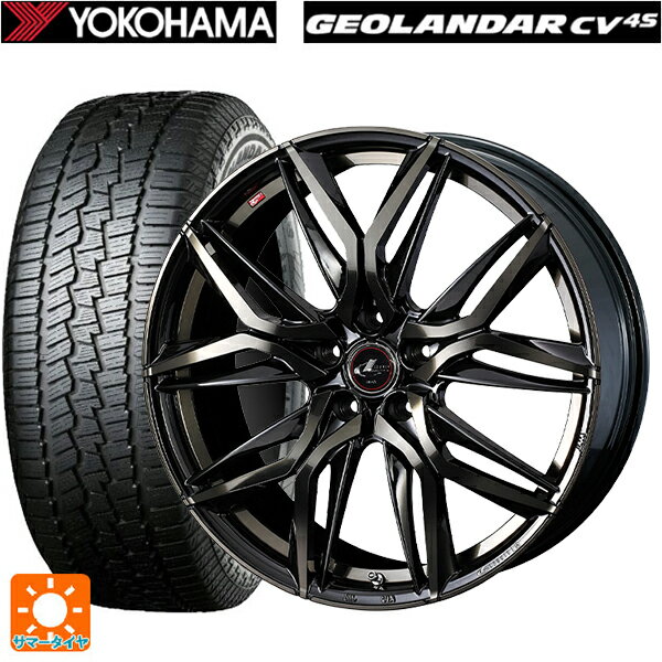 215/70R16 100H ヨコハマ ジオランダー CV G058 正規品 ウェッズ レオニス LM PBMC/TI 16-6.5J 国産車用 サマータイヤホイール4本セット