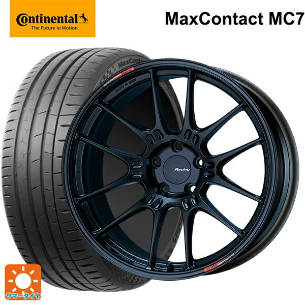 245/40R19 98Y XL コンチネンタル マックスコンタクト MC7 正規品 エンケイ レーシング GTC02 マットブラック 19-8.5J 国産車用 サマータイヤホイール4本セット