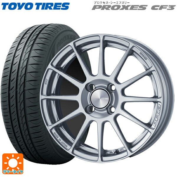 【6/15〜16限定 全品P5倍＆クーポン】205/55R16 94V トーヨー プロクセス CF3 エンケイ パフォーマンスライン PF03 スパークルシルバー 16-6.5J 国産車用 サマータイヤホイール4本セット