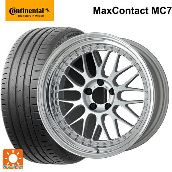 215/45R17 91Y XL コンチネンタル マックスコンタクト MC7 正規品 ワーク マイスター M1 3ピース SIL 17-7J 国産車用 サマータイヤホイール4本セット
