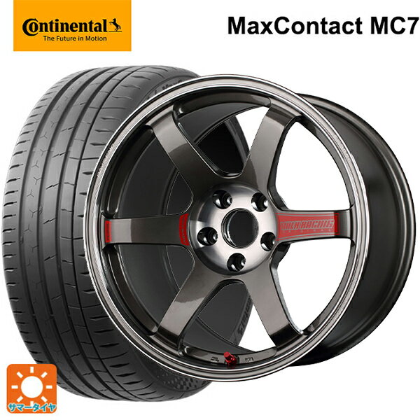 【6/11 1:59迄 全品ポイント5倍】225/40R18 92Y XL コンチネンタル マックスコンタクト MC7 正規品 レイズ ボルクレーシング TE37SL サーガ PG 18-8.5J 国産車用 サマータイヤホイール4本セット