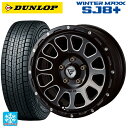 トヨタ RAV4(50系)用 225/65R17 102Q ダンロップ ウィンターマックス SJ8+ エクシズルライン デルタフォース オーバル ブラックマシニング 新品スタッドレスタイヤホイール 4本セット