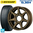 215/70R16 100Q ダンロップ ウィンターマックス SJ8+ ドゥオール CST ゼロワンハイパー +J 鋳出しロゴ BR 16-6J 国産車用 スタッドレスタイヤホイール4本セット