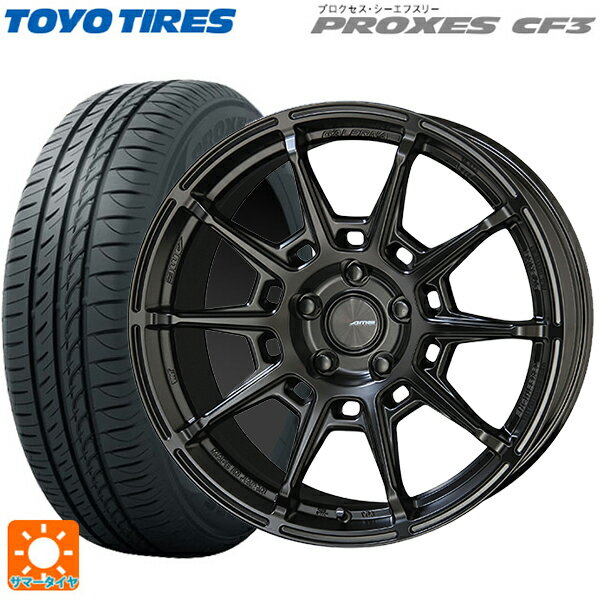 【6/22 20時〜 全品P5倍＆クーポン】175/55R15 77V トーヨー プロクセス CF3 共豊 ガレルナ レフィーノ made by エンケイ MB 15-6J 国産車用 サマータイヤホイール4本セット