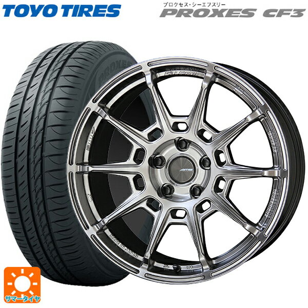 【6/22 20時〜 全品P5倍＆クーポン】215/45R18 93W トーヨー プロクセス CF3 共豊 ガレルナ レフィーノ made by エンケイ HS 18-8J 国産車用 サマータイヤホイール4本セット