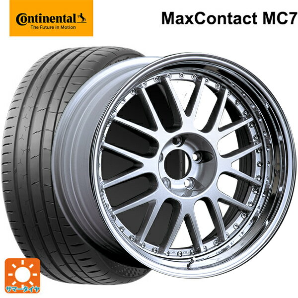 235/35R19 91Y XL コンチネンタル マックスコンタクト MC7 正規品 タナベ SSR プロフェッサー MS1 シルバー 19-8J 国産車用 サマータイヤホイール4本セット