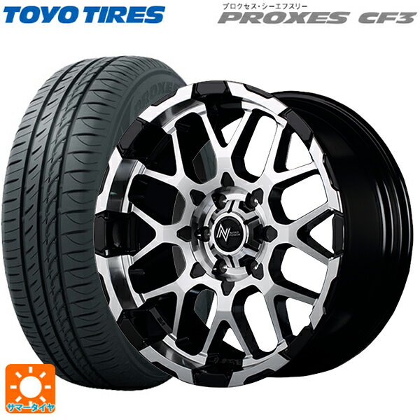 【6/11 1:59迄 全品ポイント5倍】215/45R18 93W トーヨー プロクセス CF3 エムアイディー ナイトロパワー M28バレット ブラック/ミラーカット 18-7J 国産車用 サマータイヤホイール4本セット