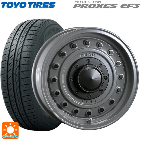 【6/11 1:59迄 全品ポイント5倍】165/55R15 75V トーヨー プロクセス CF3 クリムソン ディーン コロラド スティールグレー 15-4.5J 国産車用 サマータイヤホイール4本セット