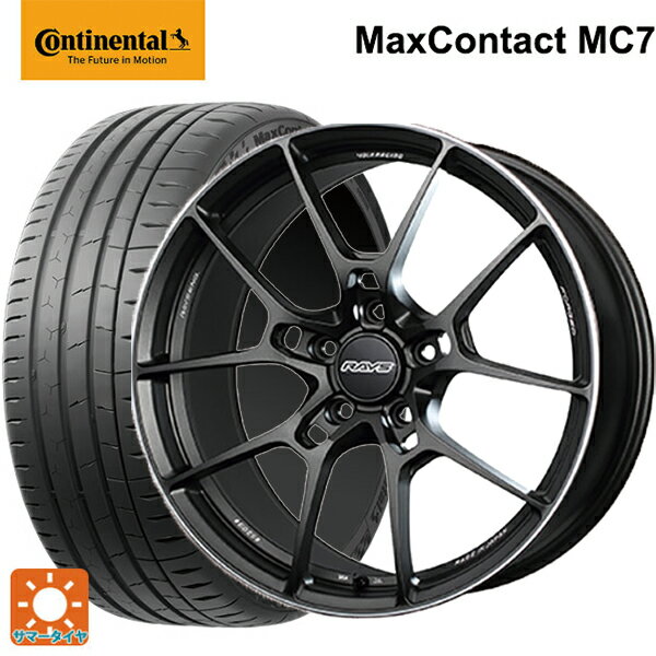 215/45R18 93W XL コンチネンタル マックスコンタクト MC7 正規品 レイズ ボルクレーシング G025 MK 18-7.5J 国産車用 サマータイヤホイール4本セット