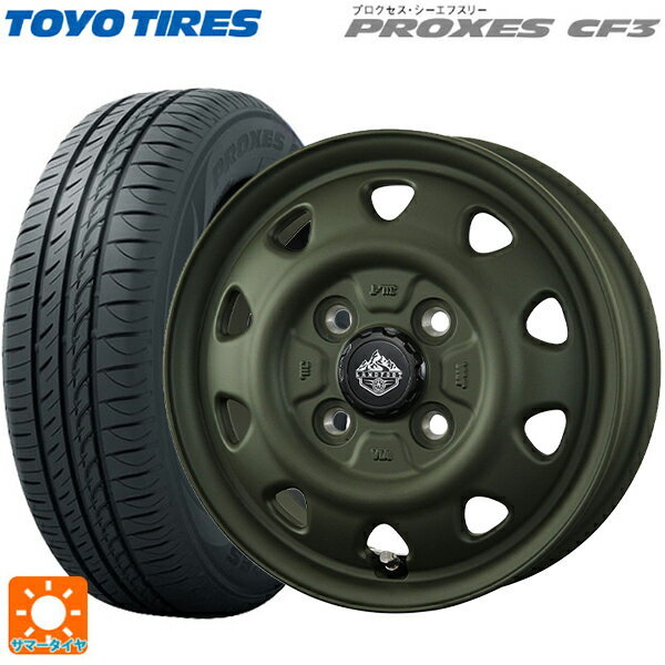 【6/15〜16限定 全品P5倍＆クーポン】165/60R14 75H トーヨー プロクセス CF3 トピー ランドフット SWZ OD 14-4.5J 国産車用 サマータイヤホイール4本セット