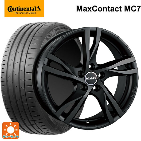 【6/22 20時〜 全品P5倍＆クーポン】ジャガー XF(JB系)用 245/45R18 100Y XL コンチネンタル マックスコンタクト MC7 正規品 阿部商会 マック ストックホルム マットチタン 新品サマータイヤホイール 4本セット