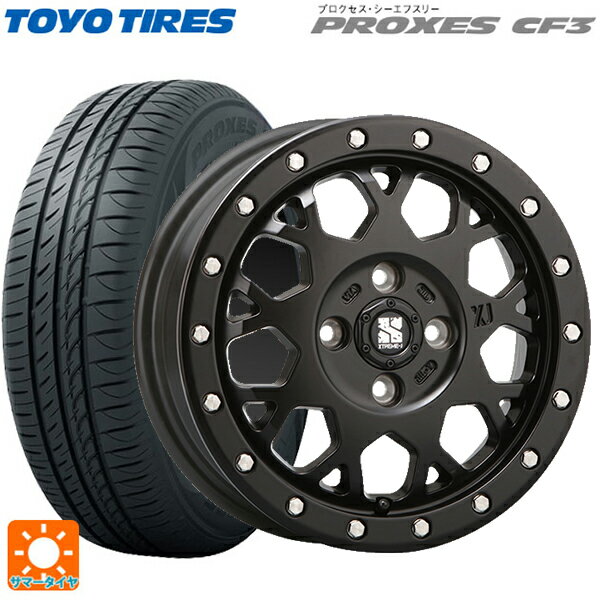 【6/15〜16限定 全品P5倍＆クーポン】165/55R15 75V トーヨー プロクセス CF3 エムエルジェイ エクストリームJ XJ04 Satin Black 15-4.5J 国産車用 サマータイヤホイール4本セット