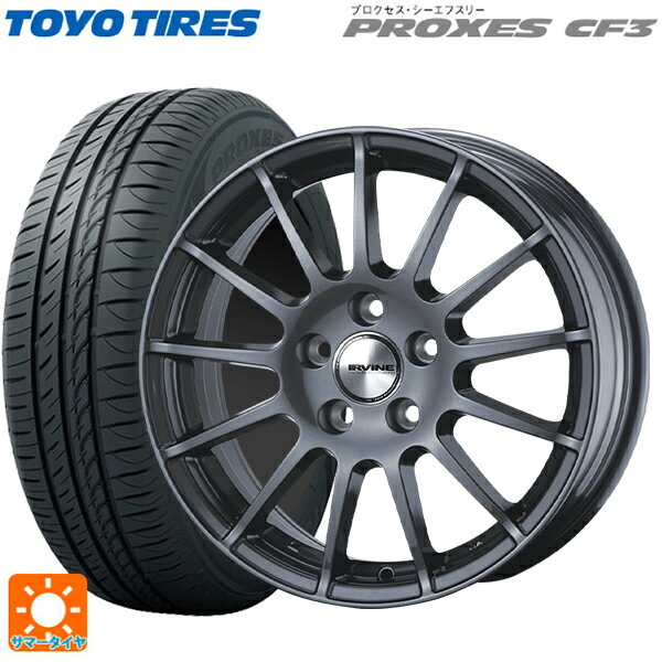 ルノー キャプチャー(2RH5F)用 205/65R15 94H トーヨー プロクセス CF3 ウェッズ アーヴィン F01 ガンメタリック 新品サマータイヤホイール 4本セット