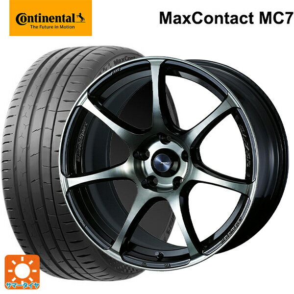 【4/14 20時〜 最大3万円OFFクーポン】スバル WRX S4(VBH)用 245/40R18 97Y XL コンチネンタル マックスコンタクト MC7 正規品 ウェッズ ウェッズスポーツ SA75R WBC 新品サマータイヤホイール 4本セット