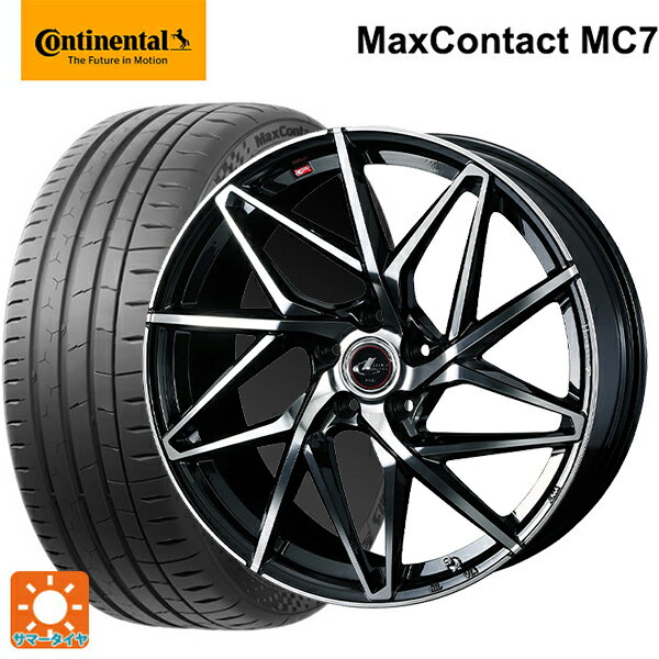 スバル レヴォーグ(VN系)用 225/45R18 95Y XL コンチネンタル マックスコンタクト MC7 正規品 レオニス IT PBMC 新品サマータイヤホイール 4本セット