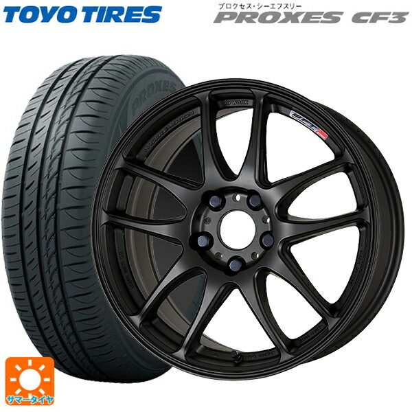 【6/15〜16限定 全品P5倍＆クーポン】165/55R15 75V トーヨー プロクセス CF3 ワーク エモーション CR極 MBL 15-5J 国産車用 サマータイヤホイール4本セット