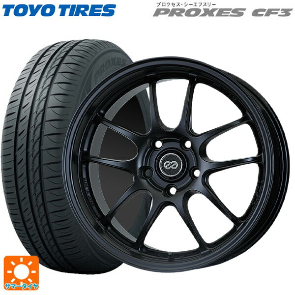 【6/15〜16限定 全品P5倍＆クーポン】215/55R17 98V トーヨー プロクセス CF3 エンケイ パフォーマンスライン PF01 マットブラック 17-7J 国産車用 サマータイヤホイール4本セット