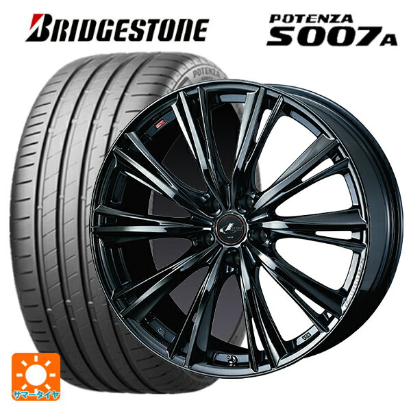 225/45R19 96Y XL ブリヂストン ポテンザ S007A 正規品 ウェッズ レオニス WX BMC1 19-8J 国産車用 サマータイヤホイール4本セット