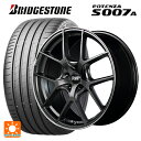 225/40R19 93Y XL ブリヂストン ポテンザ S007A 正規品 マルカサービス RMP 025F セミグロスガンメタ+リムエッジDC+ロゴマシニング 19-8J 国産車用 サマータイヤホイール4本セット