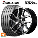 【6/22 20時~ 全品P5倍&クーポン】トヨタ アルファード(30系)用 235/50R18 101Y XL ブリヂストン ポテンザ S007A 正規品 ナイトロパワーデリンジャー セミグロスブラックポリッシュ/フランジピアスドリルド 新品サマータイヤホイール 4本セット