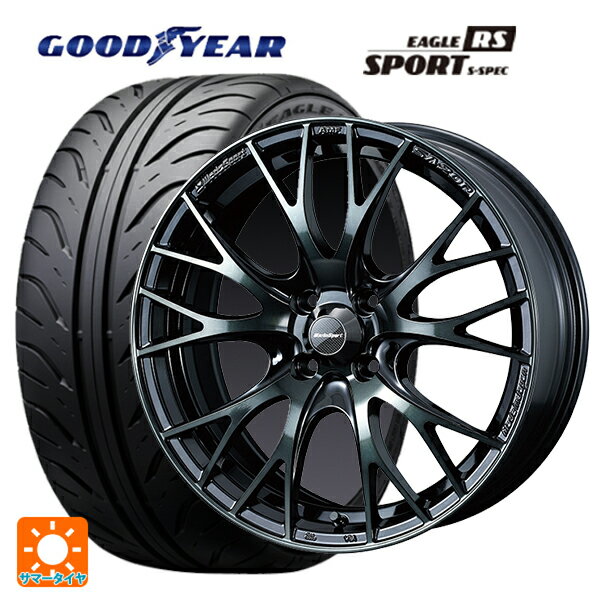 【6/22 20時〜 全品P5倍＆クーポン】195/55R15 84V グッドイヤー イーグル RS スポーツ S-スペック ウェッズ ウェッズスポーツ SA20R WBC 15-6J 国産車用 サマータイヤホイール4本セット