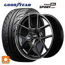 225/40R18 88W グッドイヤー イーグル RS スポーツ S-スペック エムアイディー MID エクスクルーシブ 025F セミグロスガンメタ+リムエッジDC+ロゴマシニング 18-7J 国産車用 サマータイヤホイール4本セット