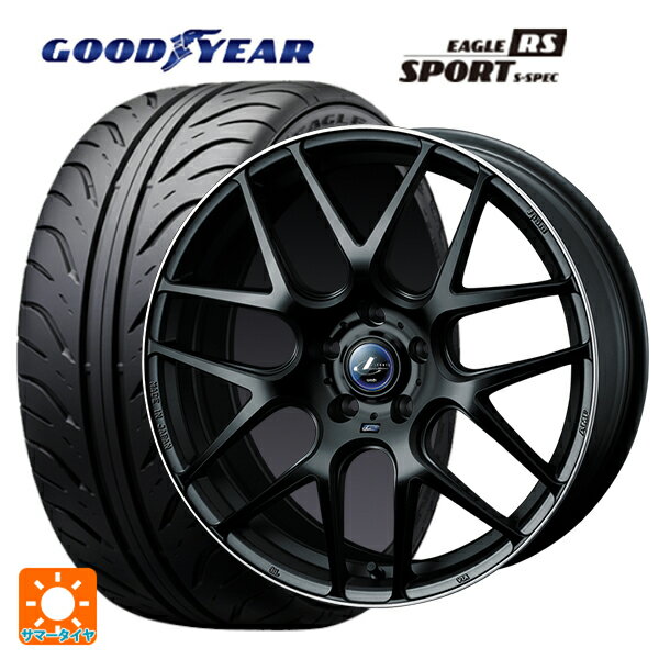 【6/11 1:59迄 全品ポイント5倍】215/45R17 87W グッドイヤー イーグル RS スポーツ S-スペック ウェッズ レオニス ナヴィア06 MBP 17-7J 国産車用 サマータイヤホイール4本セット