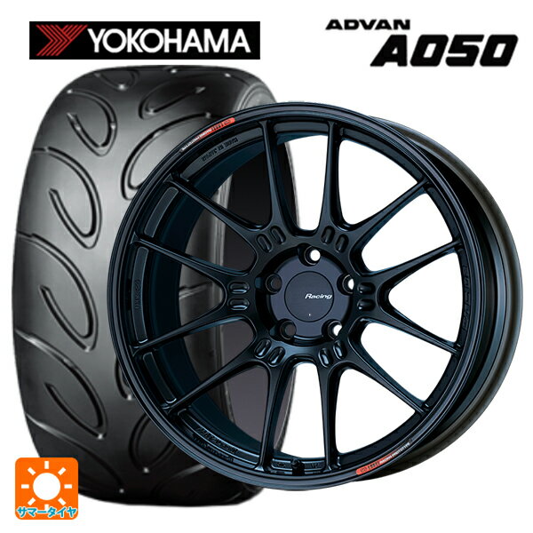 【最大3万円OFFクーポン 5/16 1:59迄】225/40R18 88W ヨコハマ アドバン A050 コンパウンド M エンケイ レーシング GTC02 マットブラック 18-7.5J 国産車用 サマータイヤホイール4本セット