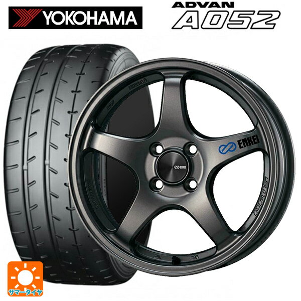 【6/11 1:59迄 全品ポイント5倍】215/45R17 91W XL ヨコハマ アドバン A052 正規品 エンケイ パフォーマンスライン PF05 DS 17-7J 国産車用 サマータイヤホイール4本セット