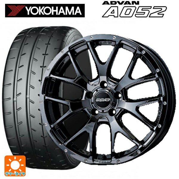 245/40R18 97Y XL ヨコハマ アドバン A052 正規品 レイズ ホムラ 2X7FA YNL 18-7.5J 国産車用 サマータイヤホイール4本セット