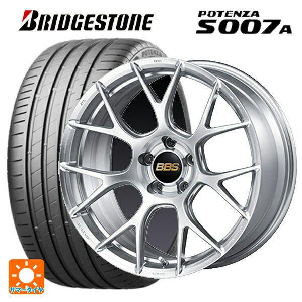 【6/11 1:59迄 全品ポイント5倍】215/45R18 93Y XL ブリヂストン ポテンザ S007A 正規品 BBS RE-V7 DS 18-7.5J 国産車用 サマータイヤホイール4本セット