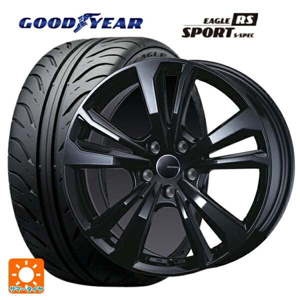 アルファロメオ ジュリエッタ(940系)用 225/45R17 90W グッドイヤー イーグル RS スポーツ S-スペック スマートライン 365 ブラック 新品サマータイヤホイール 4本セット