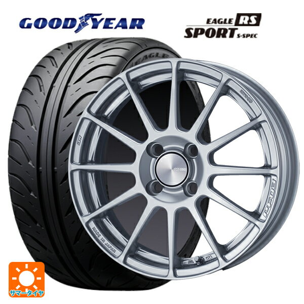 2024年製 195/55R15 84V グッドイヤー イーグル RS スポーツ S-スペック エンケイ パフォーマンスライン PF03 スパークルシルバー 15-6J 国産車用 サマータイヤホイール4本セット