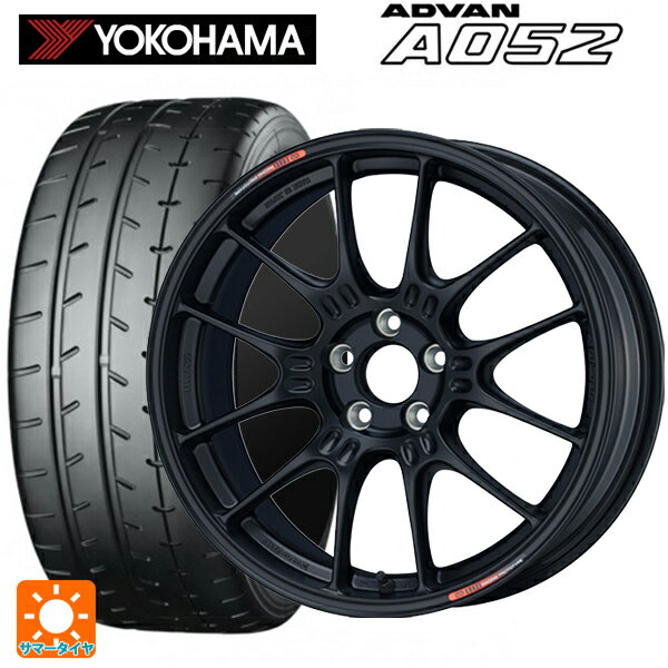 215/45R17 91W XL ヨコハマ アドバン A052 正規品 エンケイ レーシング GTC02 For GR86 / BRZ Cup Matte Black 17-7.5J 国産車用 サマータイヤホイール4本セット