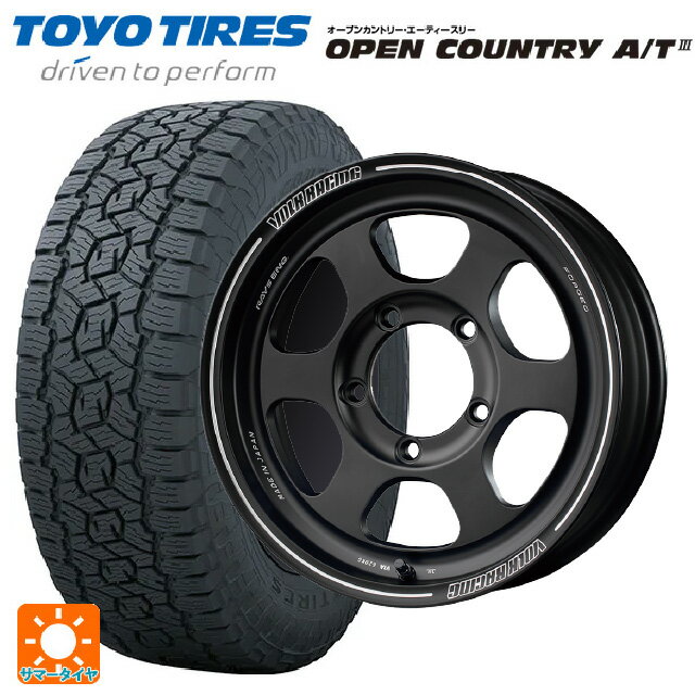 スズキ ジムニーシエラ(74系)用 225/70R16 103H トーヨー オープンカントリー AT3 ブラックレター ボルクレーシング TE37XT FOR J BC 新品サマータイヤホイール 5本セット