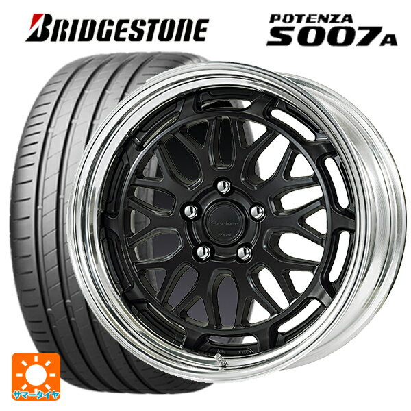 【6/22 20時〜 全品P5倍＆クーポン】225/45R17 94Y XL ブリヂストン ポテンザ S007A 正規品 ワーク シーカー MX MBL 17-7J 国産車用 サマータイヤホイール4本セット