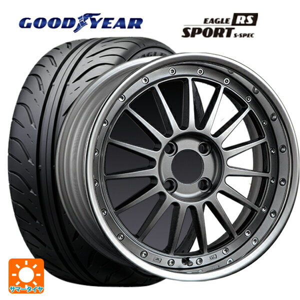 【最大3万円OFFクーポン 5/16 1:59迄】215/45R17 87W グッドイヤー イーグル RS スポーツ S-スペック タナベ SSR プロフェッサー TF1R チタンシルバー 17-7J 国産車用 サマータイヤホイール4本セット