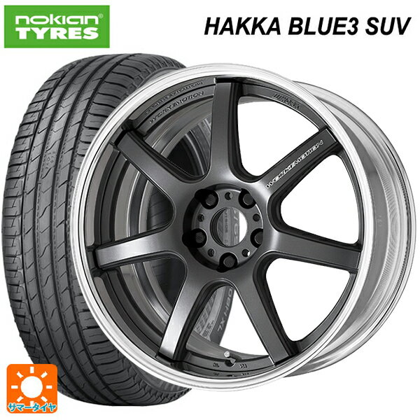 【6/11 1:59迄 全品ポイント5倍】225/55R19 103V XL ノキアン ハッカ ブルー3 SUV ワーク エモーション T7R 2P MGM 19-8J 国産車用 サマータイヤホイール4本セット