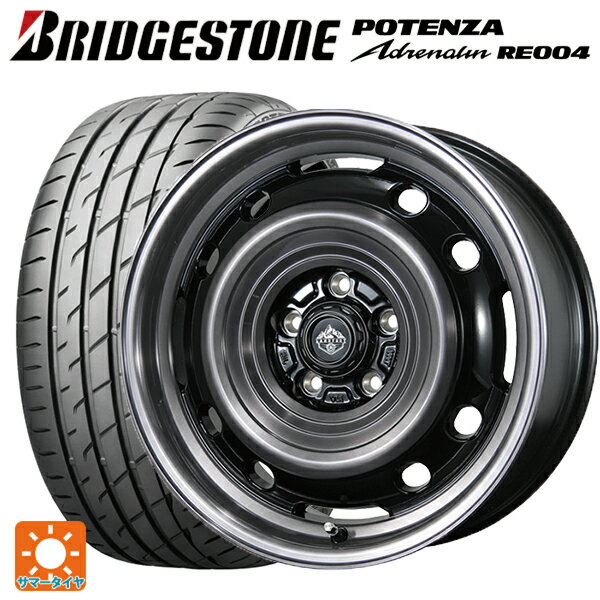 205/55R16 91W ブリヂストン ポテンザ アドレナリン RE004 正規品 トピー ランドフット XFG SC/P 16-7J 国産車用 サマータイヤホイール4本セット