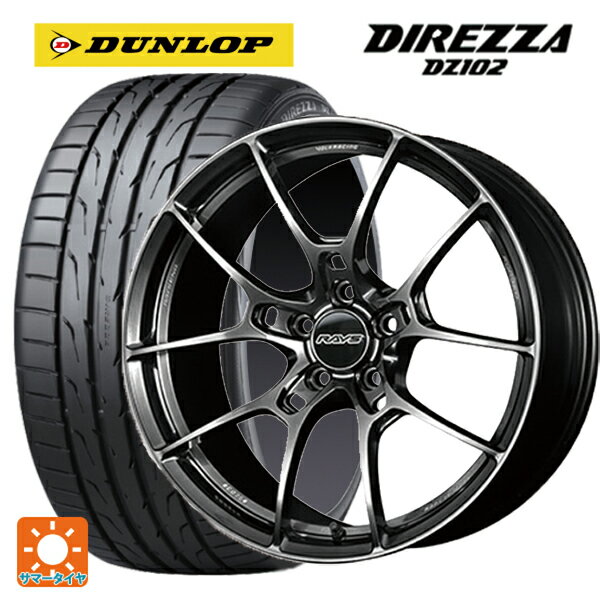 スバル レヴォーグ(VN系)用 225/45R18 95W ダンロップ ディレッツァDZ102 ボルクレーシング G025 HK 新品サマータイヤホイール 4本セット