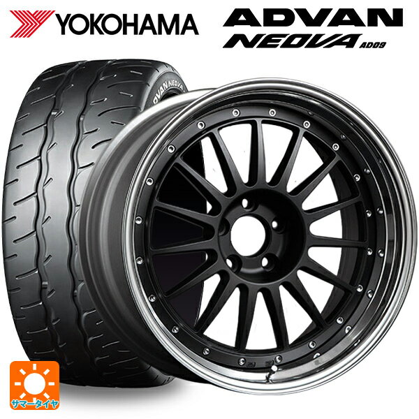 225/35R19 88W XL ヨコハマ アドバン ネオバ AD09 タナベ SSR プロフェッサー TF1 フラットブラック 19-8J 国産車用 サマータイヤホイール4本セット