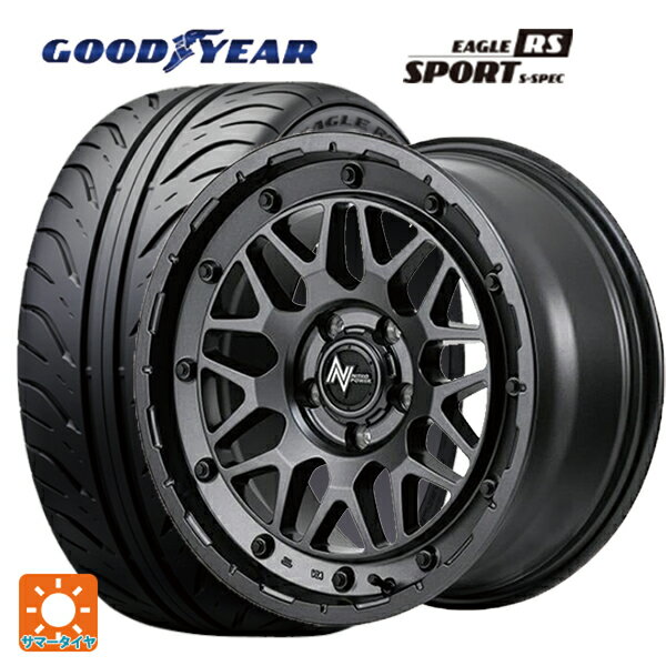 205/55R16 89V グッドイヤー イーグル RS スポーツ S-スペック マルカサービス ナイトロパワー M29 スティンガー # バレルブラック 16-7J 国産車用 サマータイヤホイール4本セット