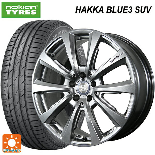 ミニ カントリーマン(U25)用 225/55R18 98V ノキアン ハッカ ブルー3 SUV トピー チームスパルコ ヴァローザ バージョン02 MG 新品サマータイヤホイール 4本セット