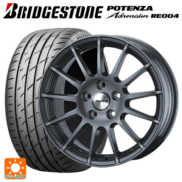 【最大3万円OFFクーポン 5/16 1:59迄】フォルクスワーゲン ゴルフ7(ヴァリアント含む)(AU系)用 225/40R18 92W XL ブリヂストン ポテンザ アドレナリン RE004 正規品 アーヴィン F01 ガンメタリック 新品サマータイヤホイール 4本セット