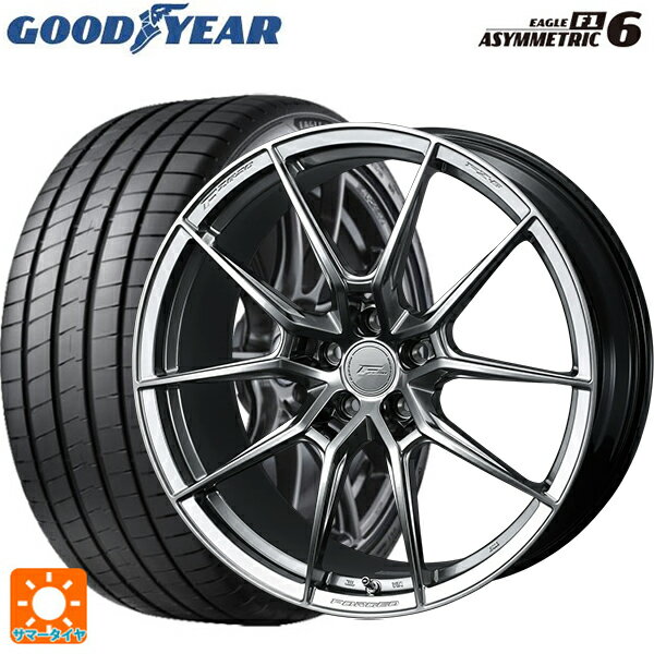 225/45R18 95Y XL グッドイヤー イーグル F1 アシメトリック6 ウェッズ エフゼロ FZ-6 ダイヤモンドブラック 18-8.5J 国産車用 サマータイヤホイール4本セット