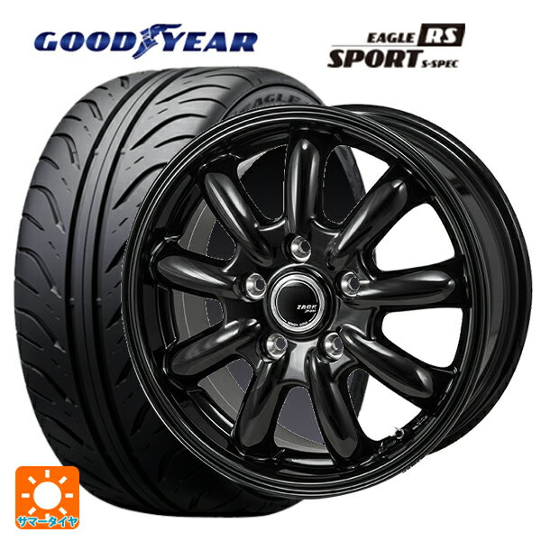 205/55R16 89V グッドイヤー イーグル RS スポーツ S-スペック ジャパン三陽 ザック JP209 グロスブラック 16-6.5J 国産車用 サマータイヤホイール4本セット