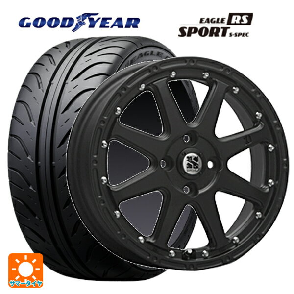 【6/22 20時〜 全品P5倍＆クーポン】165/55R14 72V グッドイヤー イーグル RS スポーツ S-スペック エムエルジェイ エクストリームJ Flat Black 14-4.5J 国産車用 サマータイヤホイール4本セット