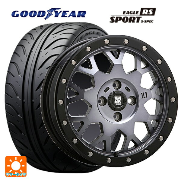 【6/15〜16限定 全品P5倍＆クーポン】165/55R14 72V グッドイヤー イーグル RS スポーツ S-スペック エムエルジェイ エクストリームJ XJ04 Gloss Blk. M. Smoke 14-4.5J 国産車用 サマータイヤホイール4本セット